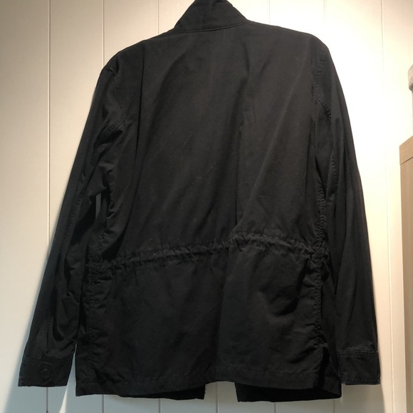 Levi’s women’s black canvas multi pocket jacket snaps and zipper closure L - Picture 7 of 11